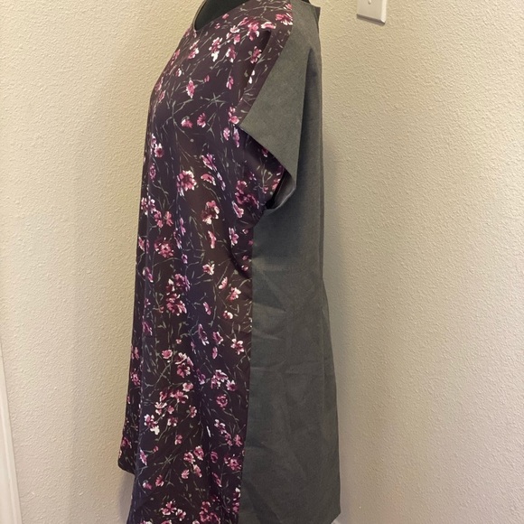 STILE BENETTON GRAY PINK FLORAL SHIFT DRESS - Picture 3 of 7